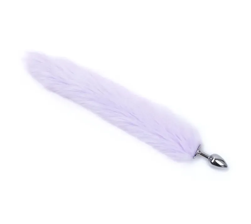 Plush Rabbit Tail Fox Tail Anal Plug Metal Butt Plug Prostate Massager BDSM Cosplay Erotic Sex Toy for Women Adults Sex Toy Gift