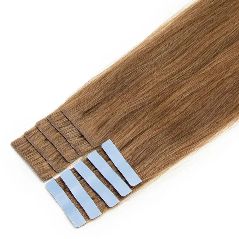 Invisible Tape In Extensions Human Hair Seamless Pu Skin Weft Injected Hair Extensions Hand Tied Adhesives Tape-Ins 10pcs/pack