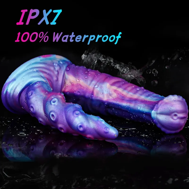 New Double Ended Realistic Anal Butt Plug Monster Dildo Strong Suction Cup Penis Cock Massager G-spot Stimulation Adult Sex Toys