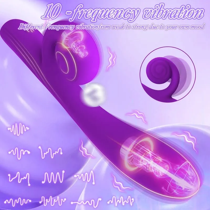 Snail Vibrator G-spot Dildo Penetration Flexbile Snail for Perfect Clit Fit Stimulaiton 10 Modes Pleasur Sex Toy for Womanz