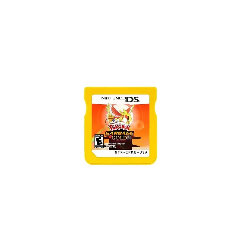 Anime Pokemon Series NDS Game Cartridge Video Game Console Moemon Silver Yellow KAIZO MoonBlack2 Hobby Collection Gifts Toys