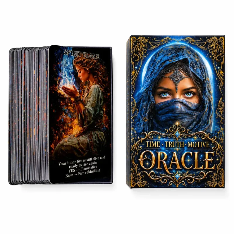 Time Truth Motive Oracle Cards | 78 Card Deck with Yes No Maybe and Timing Guidance for Hidden Truths Intentions Relationship
