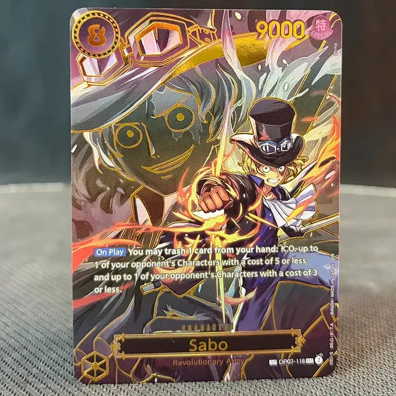 SP Stampaggio oro Buggy Perona Mihawk Sabo Ace Rufy Zoro-juurou Sanji Newgate Nami Hancock Hiyori ONE PIECE Carte proxy — image 18