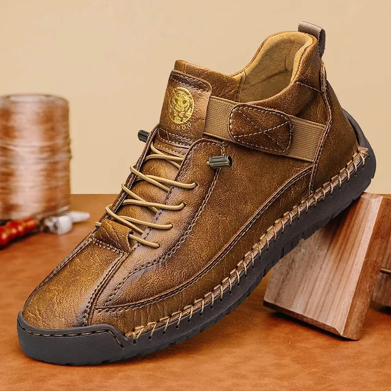 Handmade Men's High-Top Sport Casual Boots Breathable Outdoor Wear with Extended Size Options Classic Ankle Boots — image 8