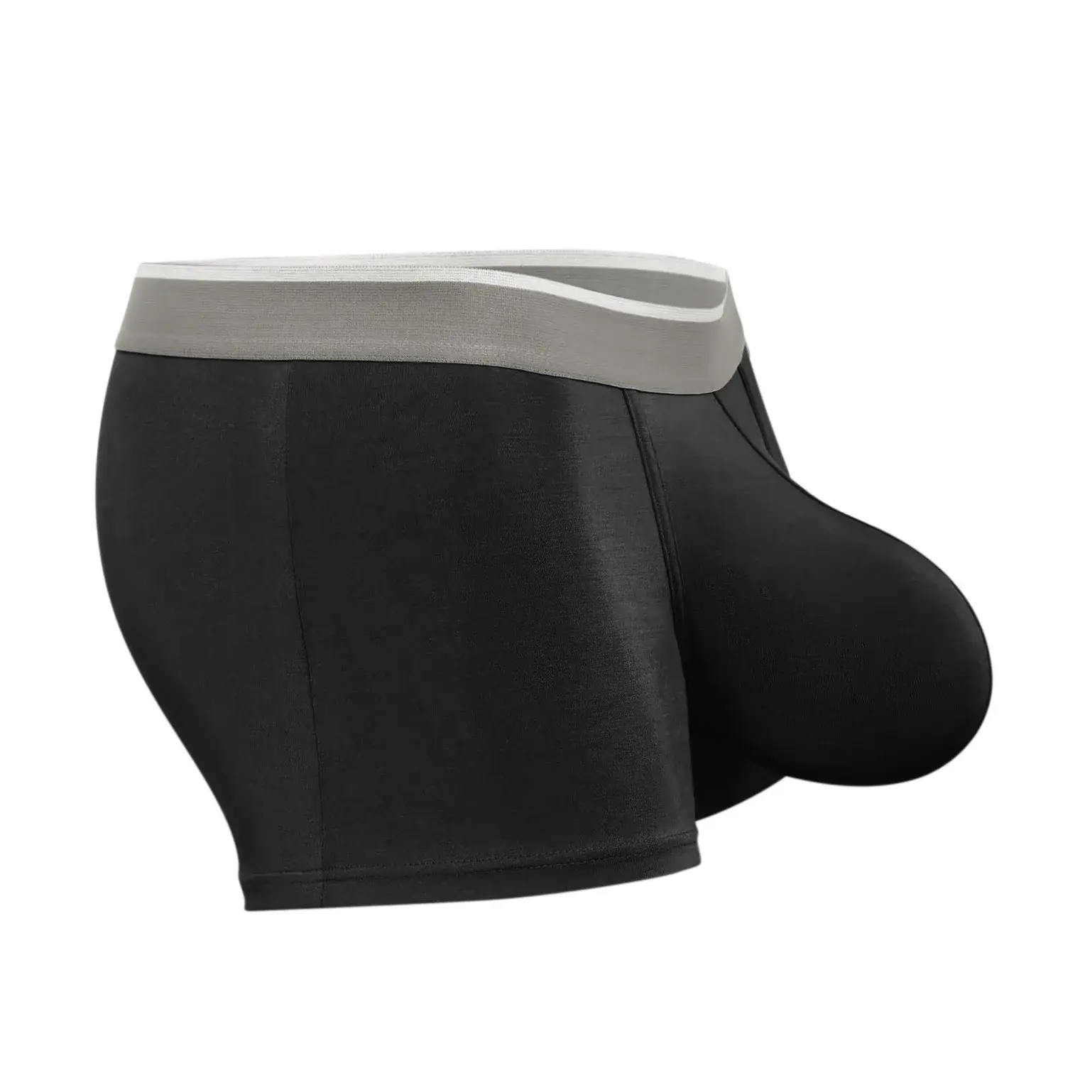 Cueca boxer masculina premium, cueca grande com bolsa extra grande, aumento de protuberância, respirável, leve, boxers masculinos