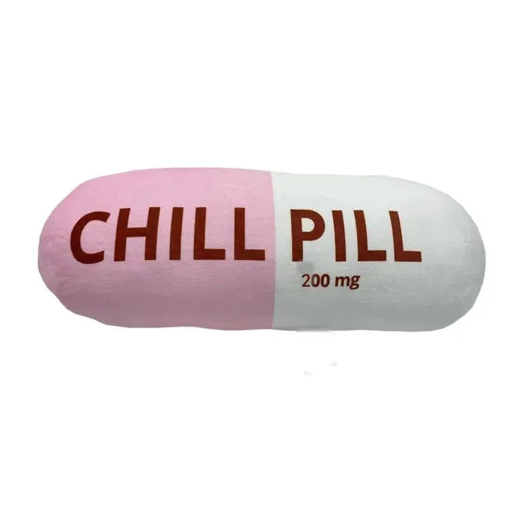Funny Chill Pill Plush Pillow Cute Cartoon Stuffed Plushie Soft Sofa Cushion Hugging Doll Nap Sleep Pillow Birthday Gift — image 17