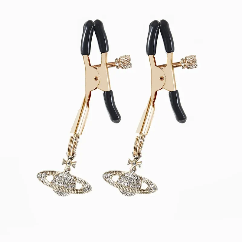 Nipple Clamps Set 7 Pairs Adjustable Screw Cute Charm Pendants Breast Clamps BDSM Fetish Body Jewelry Adult Sex Toy Women