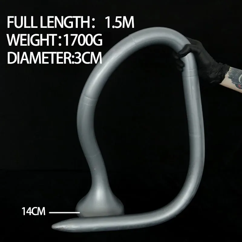 1,5m ekstra lang anal dildo dyb stimulator silikone anal prop stor butt plug masturbator sexlegetøj Sex shop buttplug voksen legetøj