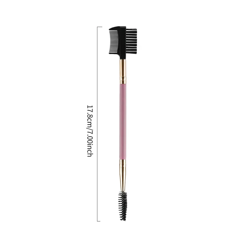 1/2/5PCS 3 Head Eyebrow Eyelash Shaper Double Head Brush Makeup Grooming Tool Cosmetic With 3 Different Spoolie Brushes — image 3