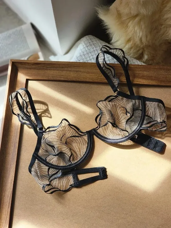 Comfort Minimizer Bra for Large Bust Ultra Thin Unlined Wireless Bra Lift & Shape Adjustable Support for Everyday Wear