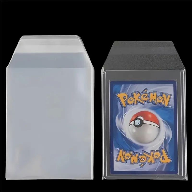 100PCS Clear Protective Sleeves Fit For 35PT-100PT Hard Plastic Card Holder For Pokemon TCG Game Trading Sports Cards Protector