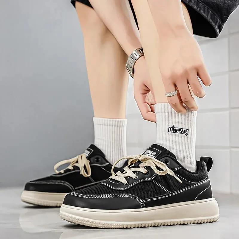 New Wide Toe Men Shoes Casual Versatile Soft Sole Wide Last Shoes Walking Sneakers Breathable Mesh Comfortable Barefoot Shoes