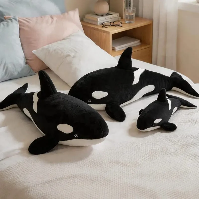50/70cm Orca Killer Whale Plush Cushion 