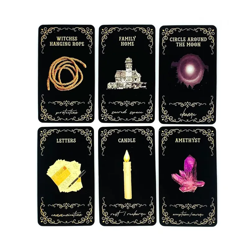 Practical Magic Inner Witch Oracle Cards 46 Card Deck Mysterious Divination Deck English Vision Edition Board Playing Game