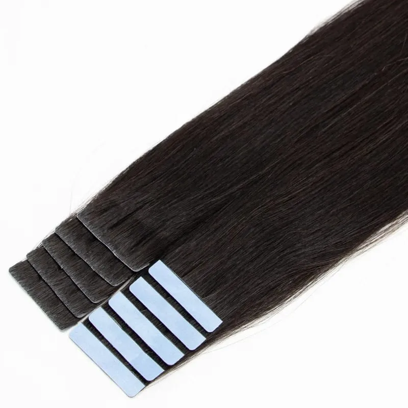 Invisible Tape In Extensions Human Hair Seamless Pu Skin Weft Injected Hair Extensions Hand Tied Adhesives Tape-Ins 10pcs/pack