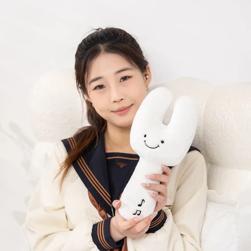 Humanoid Musical Instruments Plush Toy Stuffed Smiling Guitar Violin Tuning Fork with Legs Decor Plushie Prop Gift