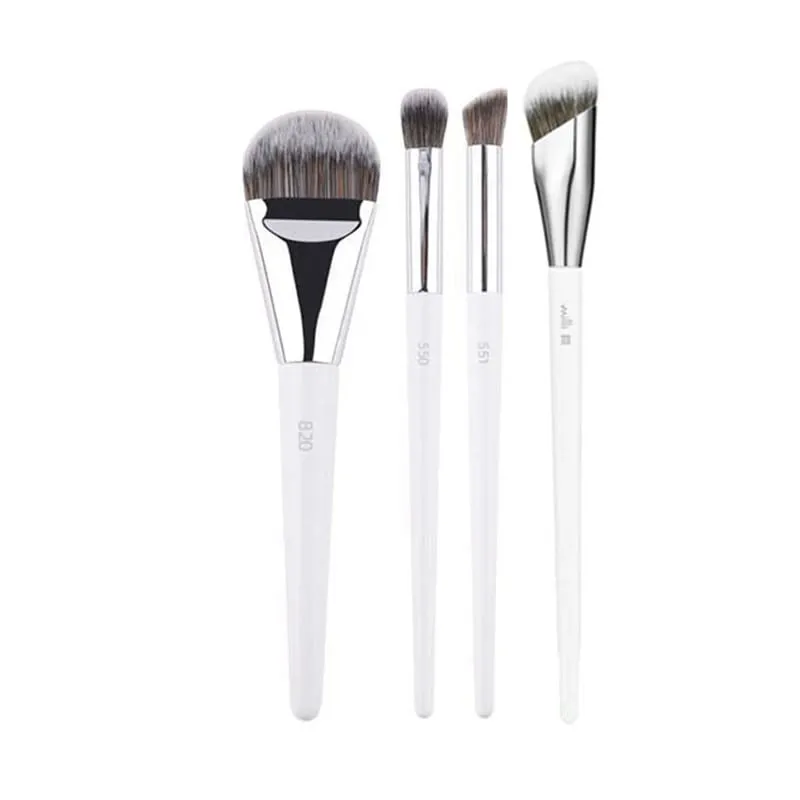 1 stk hvide pulver makeup børster 3D flydende foundation base make up børste Øjenskygge blanding Detail Face Eye Concealer Skønhedsværktøj