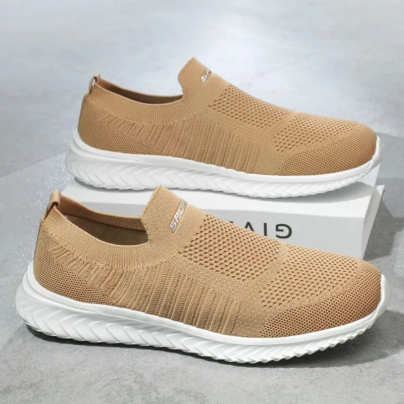 Men Vulcanize Shoes Mesh Men Shoes Lightweight Comfortable Men's Sneakers 2025 Autumn Fashion Slip on Flats Shoes Male Loafers — image 18