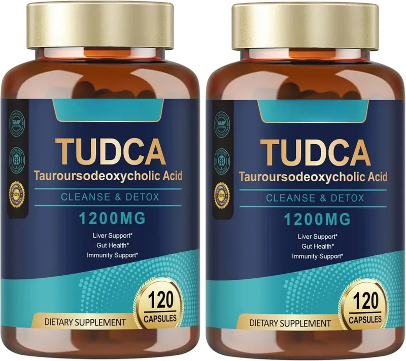 Bile Salts 120 Capsules Ultra Strength Pure TUDCA Liver Supplements Liver and Gallbladder Cleanse & Repair Vegan