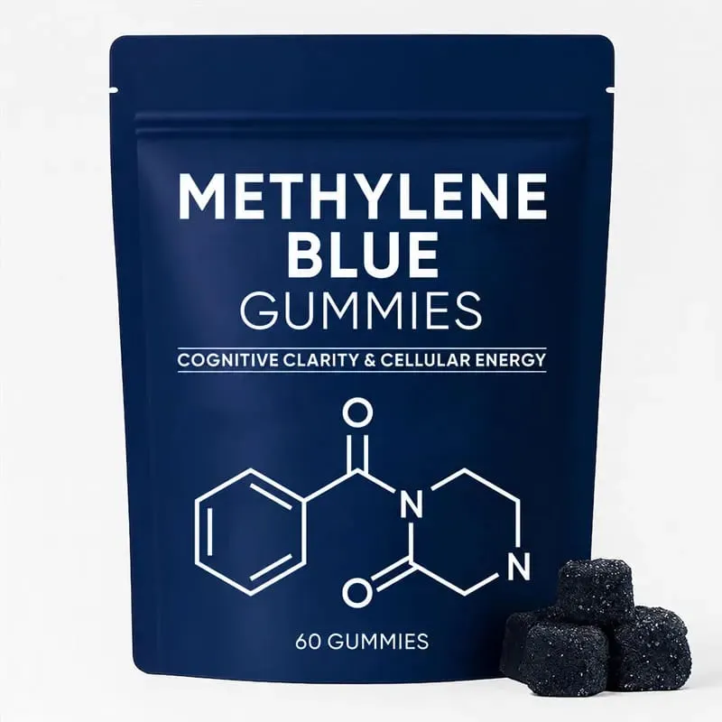 Methylene Blue Compound Gummies 5mg 30/60 Ct Blueberry Flavor for Sustained Energy Mental Clarity & Mood Cellular Support — image 1