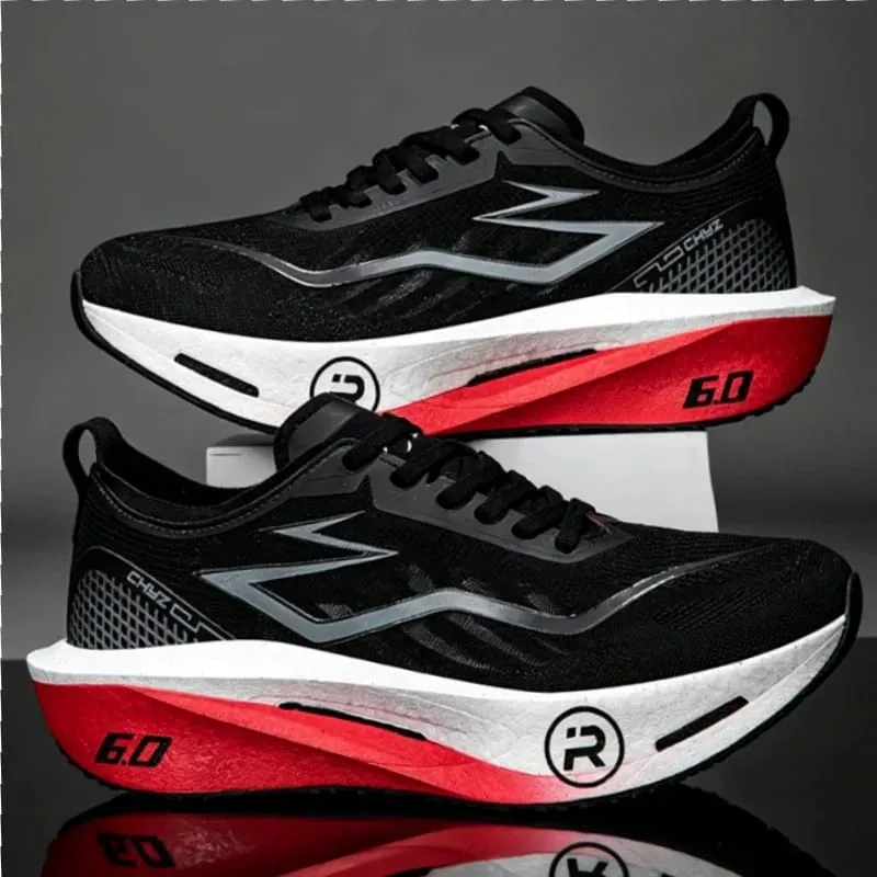 Men Running Shoes Carbon Board Marathon Sneakers Breathable Lightweight Women's Comfortable Athletic Nonskid Speciality Sports