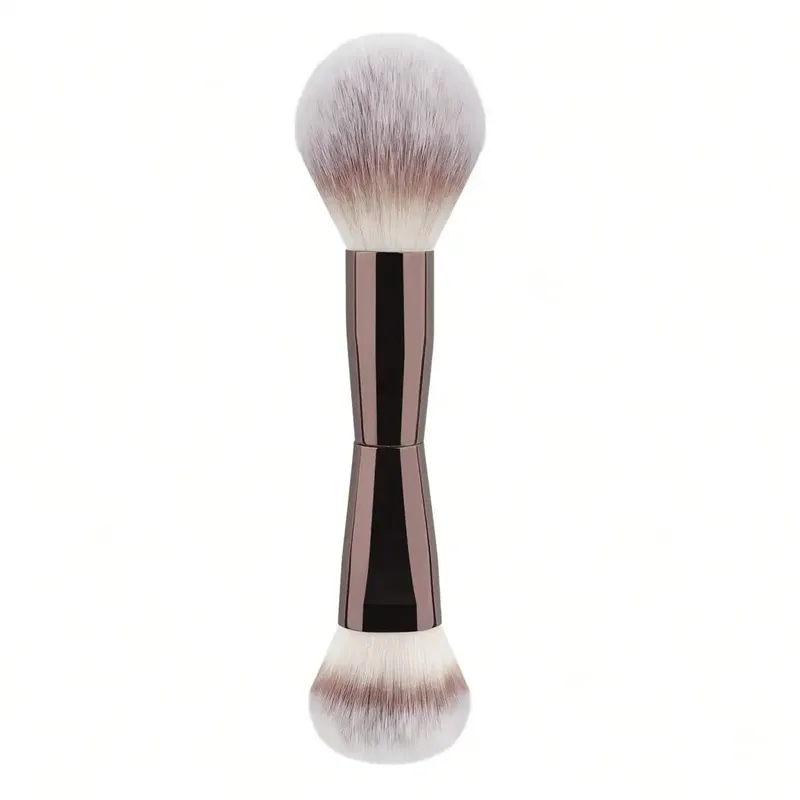 1/2 Face Makeup Brush Set Dual-Ended Makeup Brushes For Foundation Contour Powder Blush Highlighter And Concealer