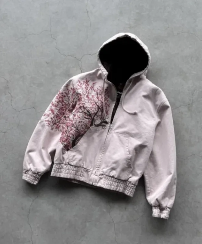 American Retro Rock Gothic Graphic Fur Collar Loose Zipper Sweatshirt Men's Y2K New Harajuku Punk Casual Joker Hoodie Streetwear — image 12