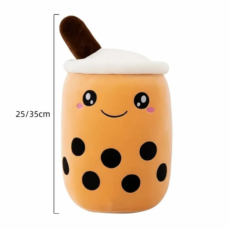 Nový 25/35 cm Bubble Tea Polštář Soft Cushion Polštář Boba Polštář Home Decor