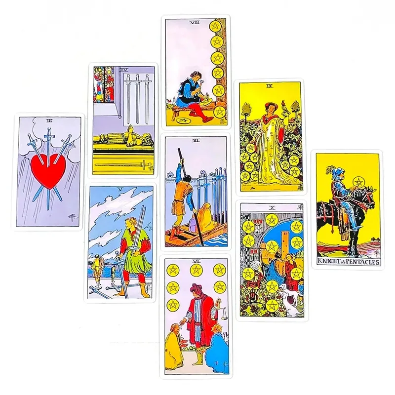 English/Spanish Version Classic The Rider Tarot Card Prediction Divination Board Game Toy Holiday Games Waite Tarot Deck Booklet