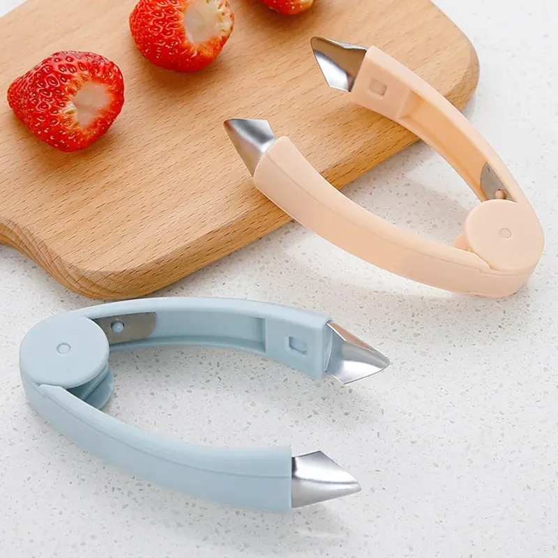 1pcs Strawberry Steel Pineapple Eye Peeler Fruit and Vegetable Practical Seed Remover Clip Fruit Tools Kitchen Gadgets — image 2