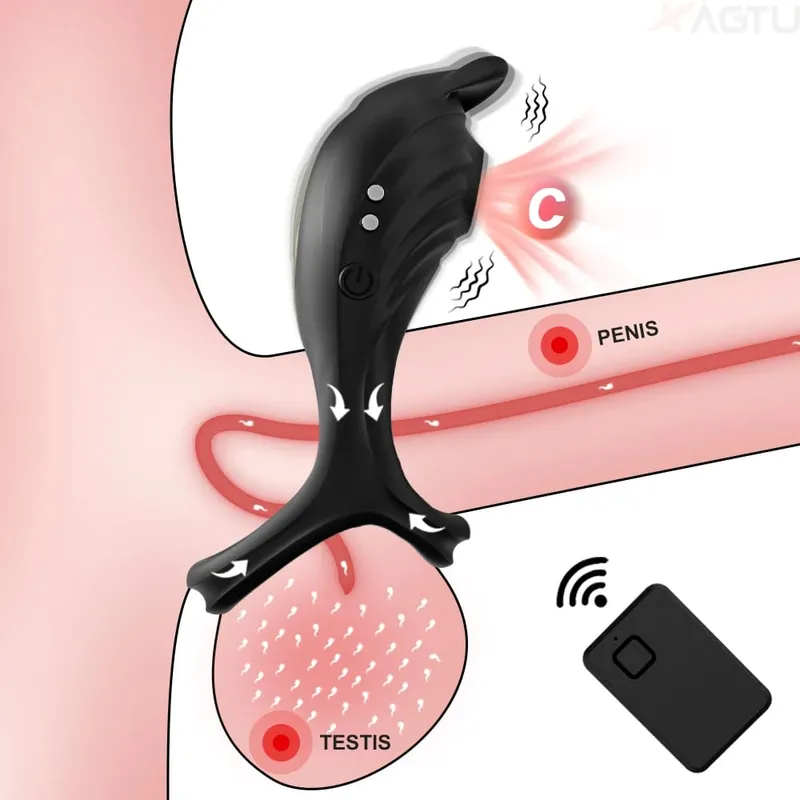 Sucking Vibrating Cock Ring for Men Remote Control Penis Ring Ejaculation Delay Clitoris Sucker Stimulation Sex Toy for Couples — image 2