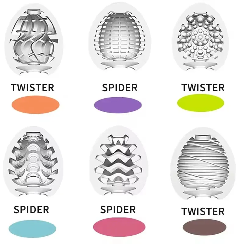 Mini Male Masturbation Eggs Egg-Shaped Male Penis Massager Soft Silicone Pocket-Sized Intimate Care Device Adult Sex Toys