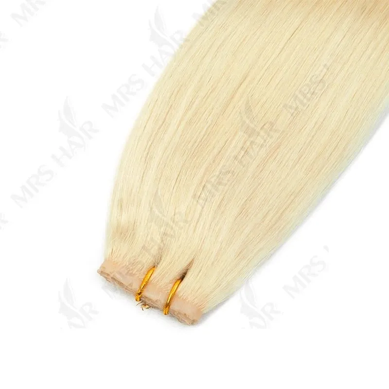 XO Twin Tabs Butterfly Hair Weft Extensions Human Hair Double Injected PU Weft Hole Flat Twin Tabs Real Natural Microlink Hair
