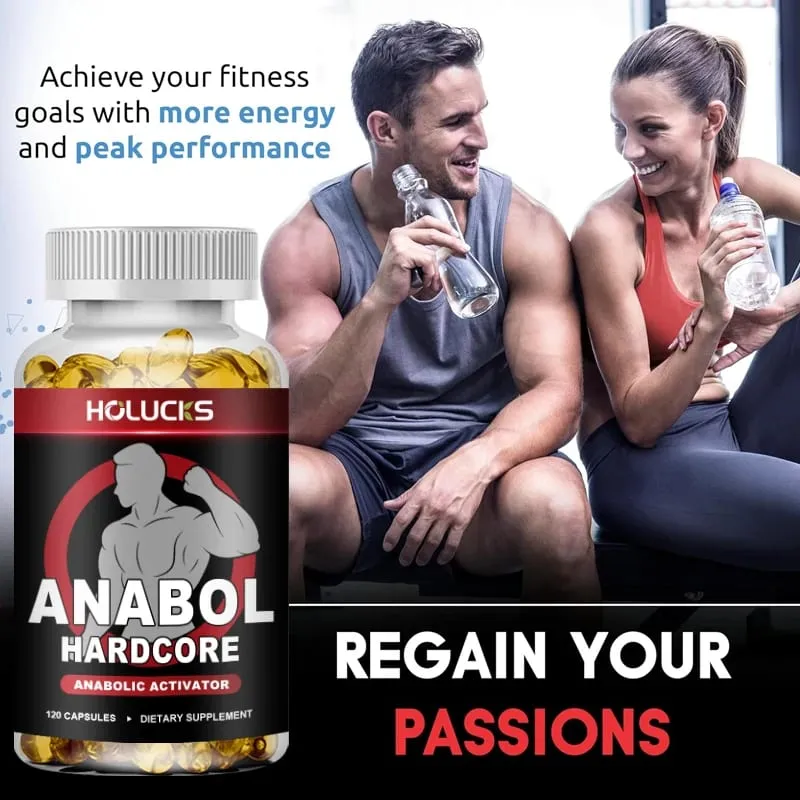 Men’s ANABOLIC Muscle Building Supplement Boost Workout Energy Muscle Growth & Protein Synthesis Balances Men Hormones