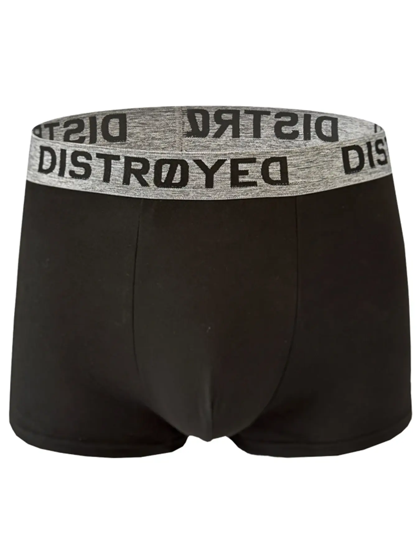 6 Pack Men's Premium Ultra Soft Cotton Boxer Briefs Black and Heather Grey Set Stretchable Fabric Non Binding Classic Underwear — image 2