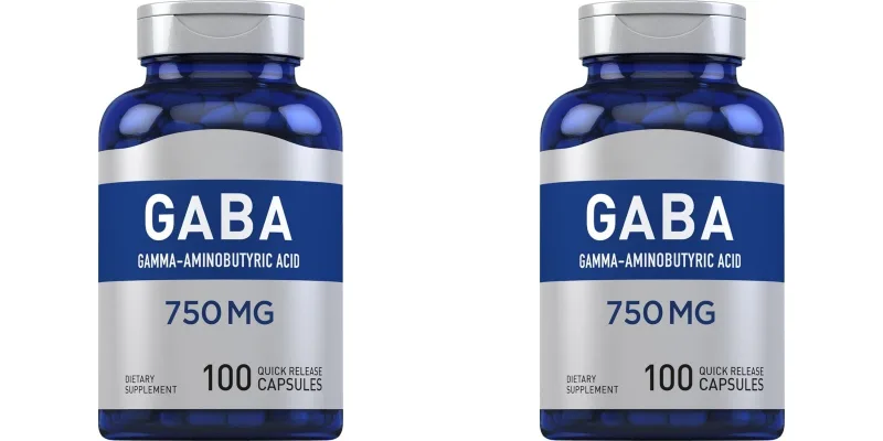750mg Gamma-Aminobutyric Acid 100 Quick Release Capsules Non-GMO & Gluten Free Dietary Supplement for adult