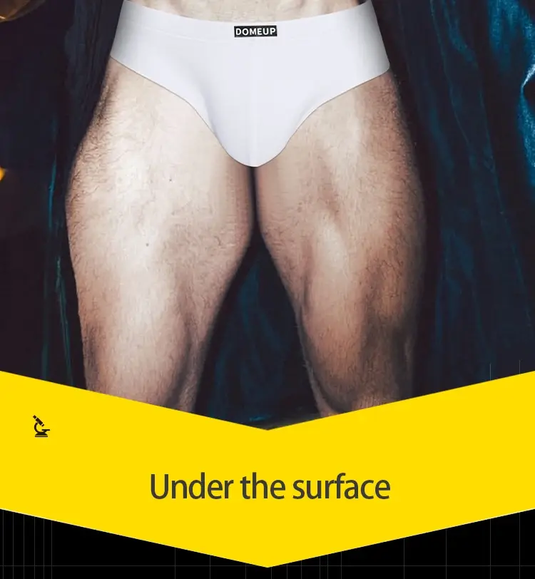 Men's Soft Solid Bikini Briefs, Elastic Wide Waistband 3D Support Pouch, Skin-Friendly Breathable Daily Casual Underwear