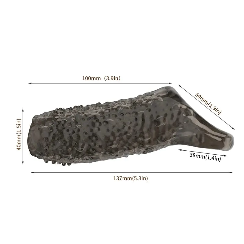 Men Penis Extender Sleeve Reusable Comdom Delay Ejaculation Penis Sleeve Dick Male Dildo Sex Toys for Men Adult 18+ Erotic Goods