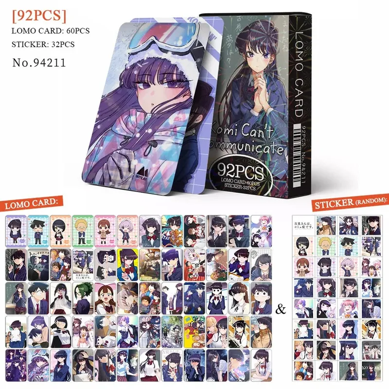 Anime Attack on Titan‌ Lomo Card Pohlednice Hračka Haikyuu Lékárnické deníky Honkai Star Rail Collection Karty s nálepkami Dárek