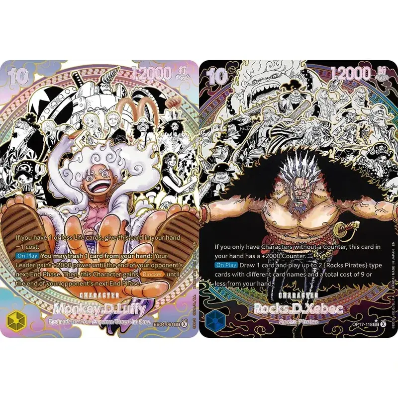 Collection Cards Monkey D. Luffy EB04-061 OPCG EN Shining Creativity Rare Holographic Embossed Textured Foil Card