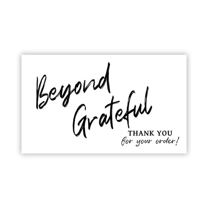 30pcs Copperplate Thank You Card Gift Packaging Thank You Card Greeting Card Decorative Greeting Cards