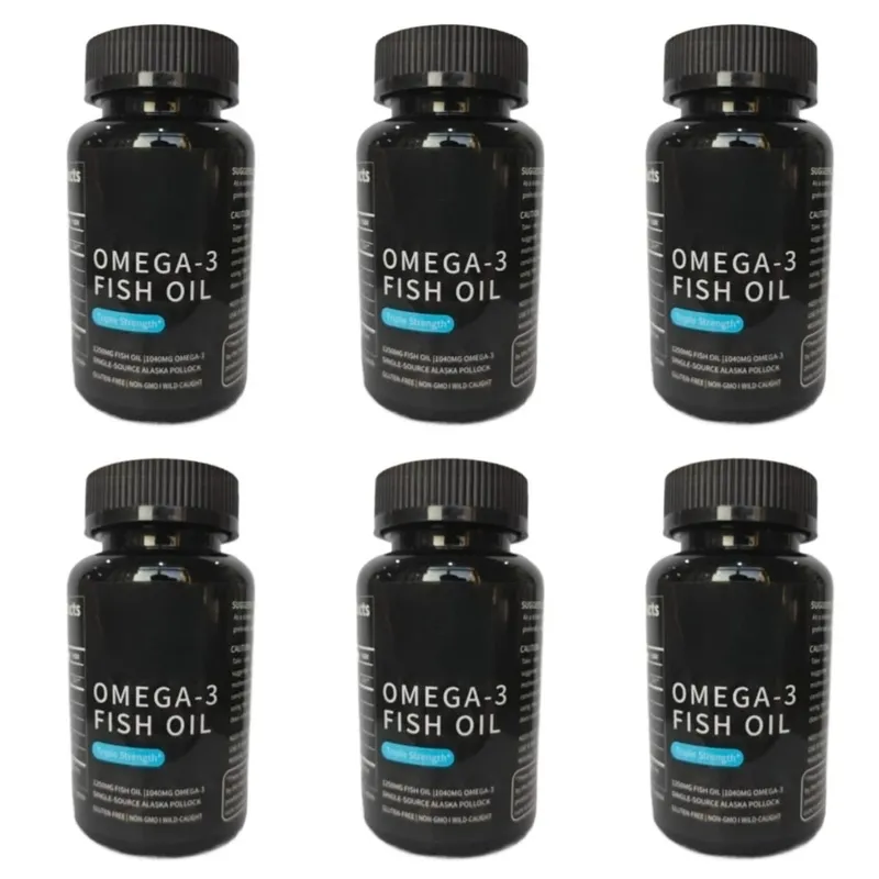 Omega-3 Fish Oil Softgels 90 Capsules Rich in High-purity Nutritional Supplement — 690mg EPA and 260mg DHA Daily Health Support