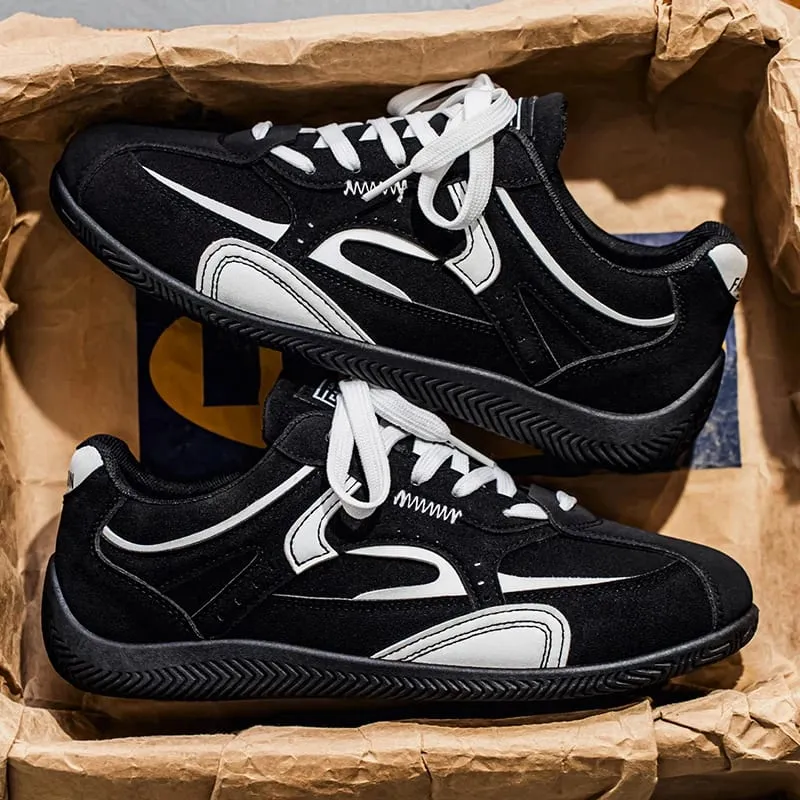 Retro Casual Sneakers for Men | Classic Low-Top Trainers with Contrast Stitching — image 1