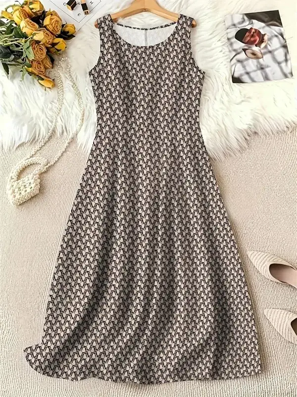 Trendy 3D Women's New Arrival Dresses Summer Street Style Printed Loose-Fit Casual Dresses Outdoor Travel and Party Dresses