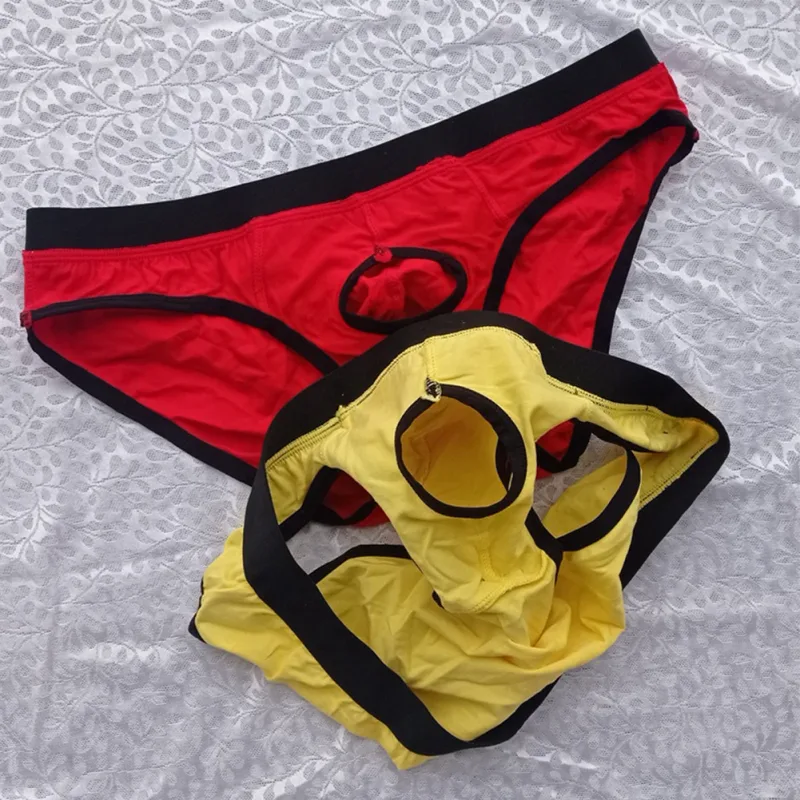 Gloednieuwe herenslips slipje ondergoed katoenmix elastische lage taille man M ~ 2XL zakje rekbare zomer alle seizoenen — image 10