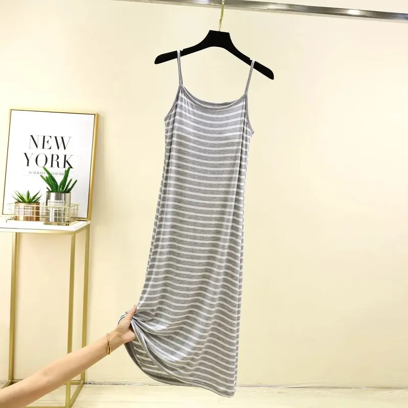 Summer Sleeveless Striped Sundress Women Casual Backless Slip Dress Vacation Trendy Long Maxi Dresses Fashion Comfortable Casual — image 8