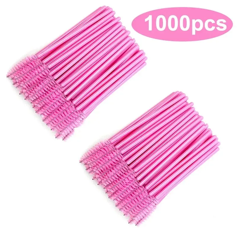Wholesale 50/1000/2000pcs Spoolies Brush Mascara Wands Wholesale Eyebrow Lash Cleaning Brushes Applicator Makeup Tools Eyelash