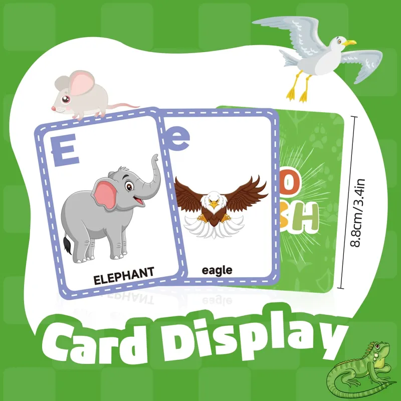 [Go Fish Card Games] Kids 4-8 Educational Alphabet Card Game for Birthday Gifts Family Game Night Preschool