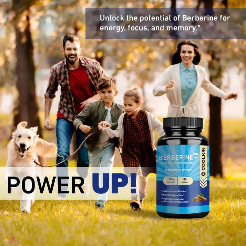Premium Berberine HCl 1200 Mg Plus Økologisk Ceylon Kanel - Immunsystem Support Vægtkontrol supplement