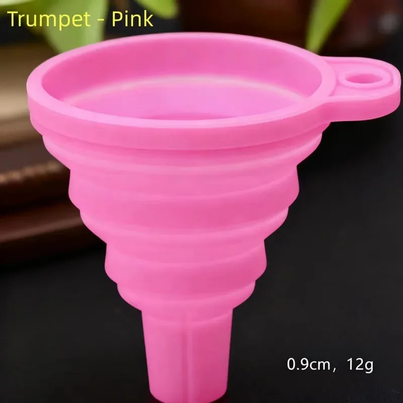 1/3/5/10 pcs S L พับซิลิโคนช่องทางสำหรับบรรจุขวดครัวซิลิโคนช่องทางพับ Gadgets ครัวน้ำมัน FILLER